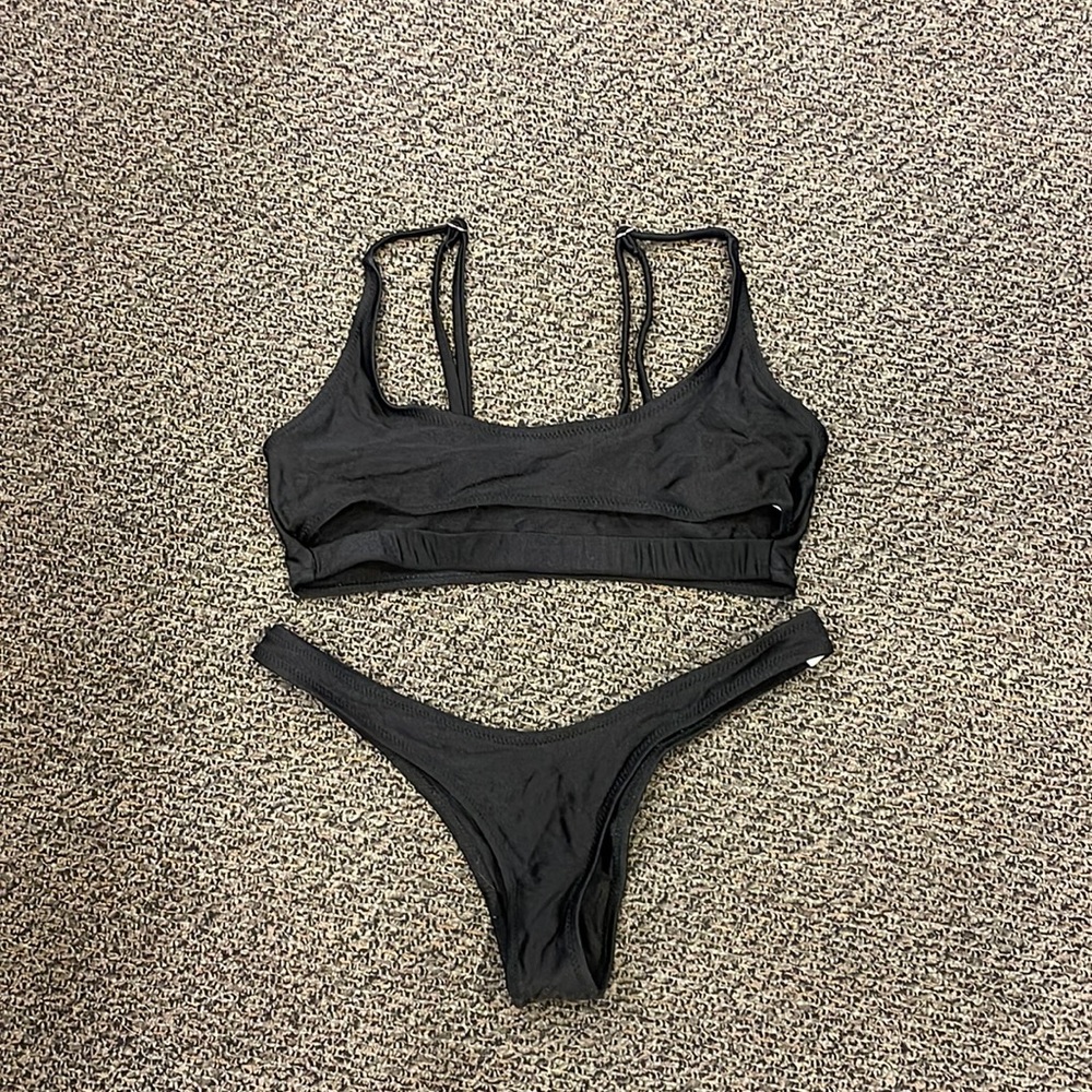 Black Underboob Bathing Suit